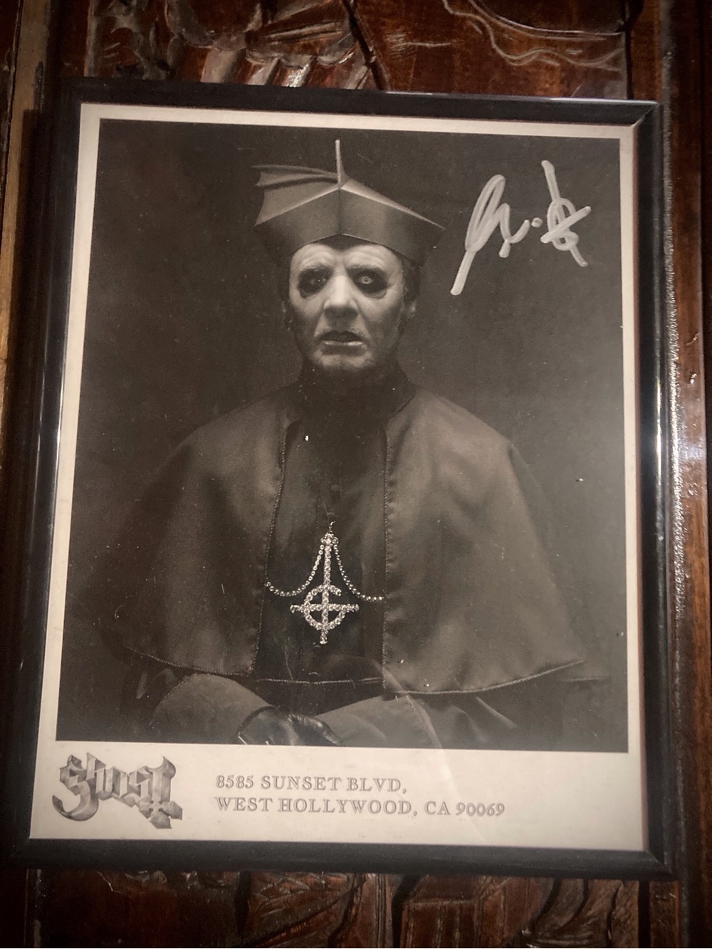 Rare signed Ghost Tobias Forge photo